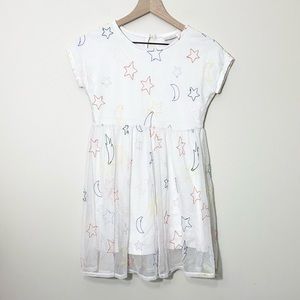 Hanna Andersson girls white space theme dress